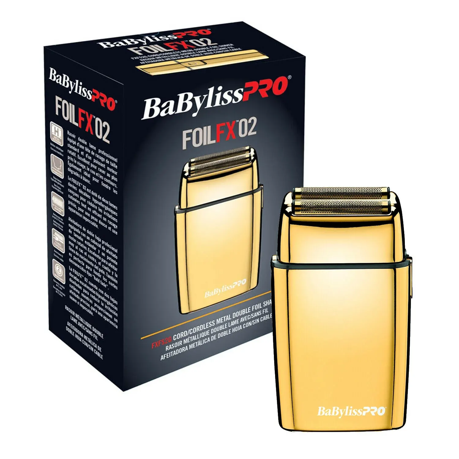BABYLISSPRO GOLD DOUBLE FOIL SHAVER