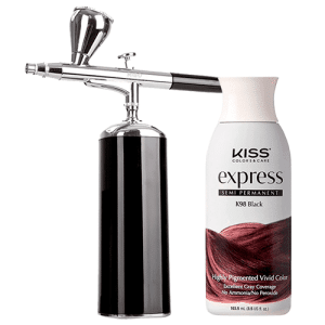 Combo Aerosol + Tinte Kiss Express Negro K98